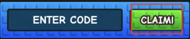 Code typed into the input box with a green confirm button beside it